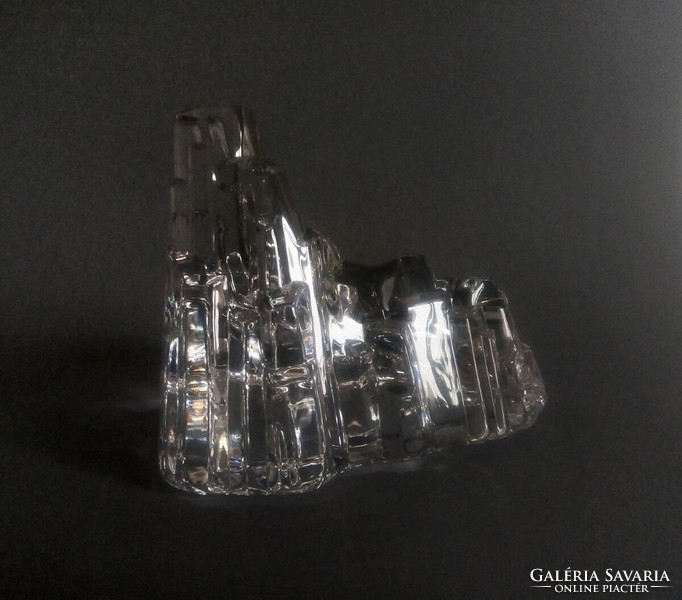 Josef marcolin avantgarde crystal-ice sculpture fm kunstglas 1980's austria/sweden