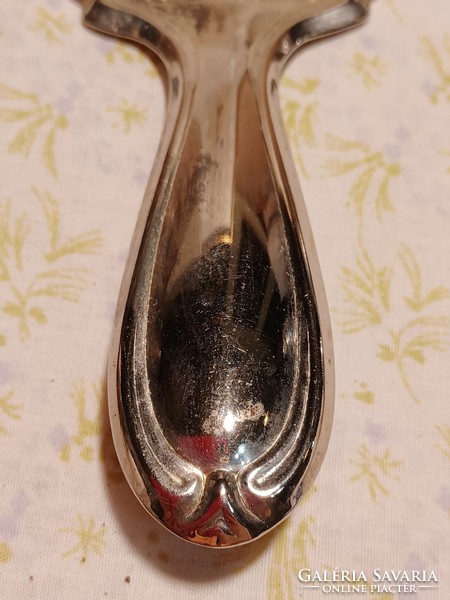 Silver-plated cake spatula with rose