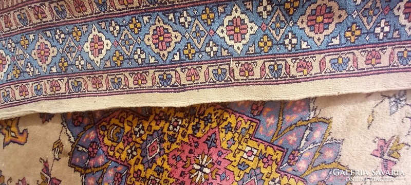 Hand-knotted Pakistani carpet is negotiable