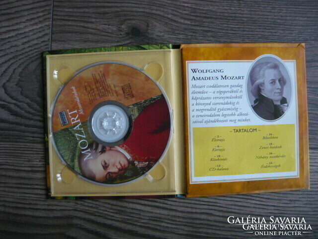 Mozart Mesterdallamok CD + életrajzi könyv