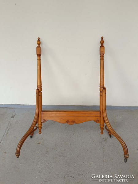 Antik Thonet bútor szobai álló tükör keret állvány görgőkkel tükör nélkül 429 8115