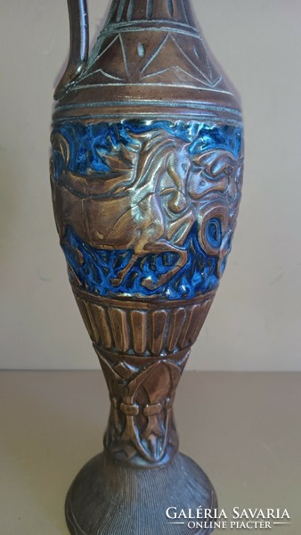 Hatalmas mitológia kerámia váza. Alkudható.