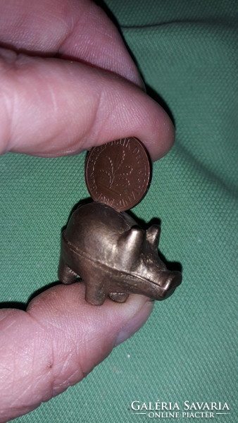 Old copper German small lucky pig, from the time of the West German brand, according to the pictures