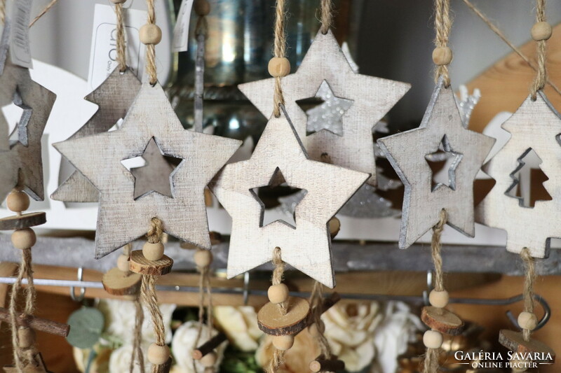 Handmade Christmas tree decorations in Scandinavian style