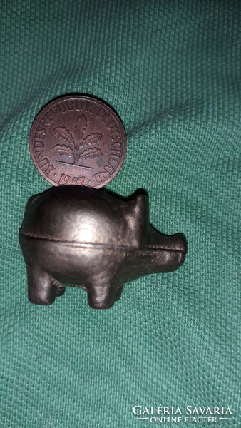 Old copper German small lucky pig, from the time of the West German brand, according to the pictures