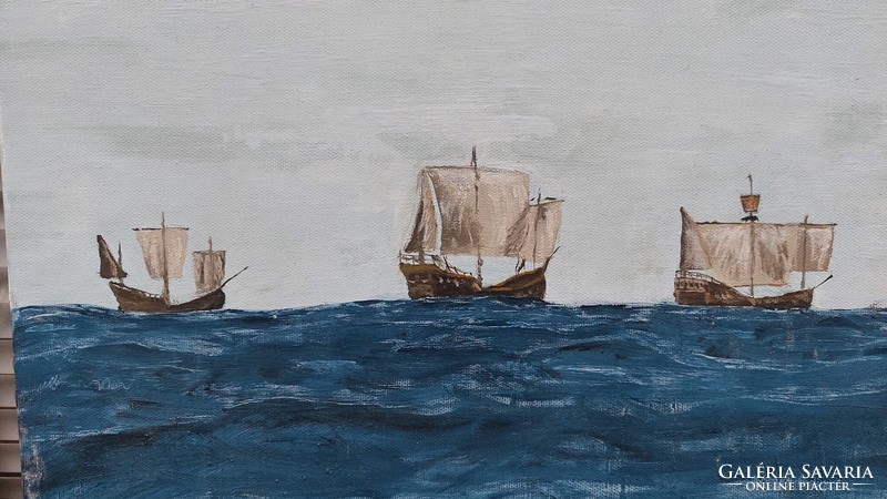 Özse i. Sailboats painting