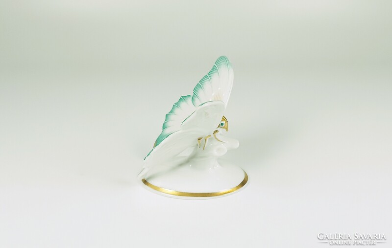 Rosenthal, turquoise and white butterfly 9 cm., hand-painted porcelain figure, flawless! (B151)