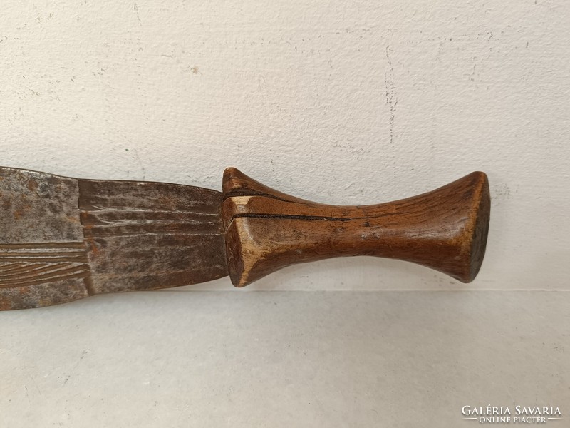 Antik afrikai maszáj vas fegyver kard kés 363 8026