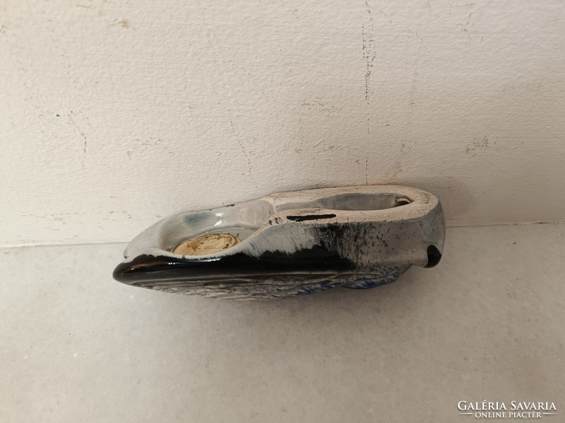 Antik majolika kabóca lepke bogár levélnehezék levél nehezék 343 8069