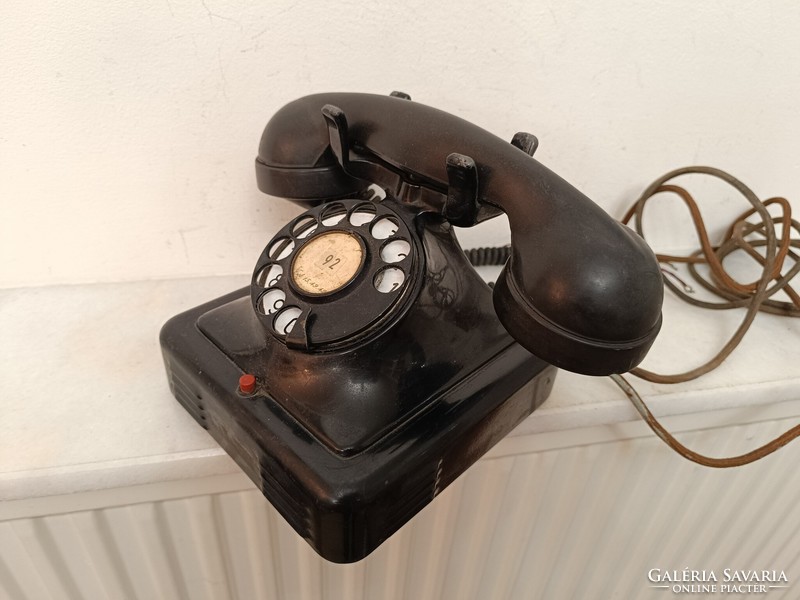 Antique telephone table dial telephone 1930s starožitný telefón 323 7957