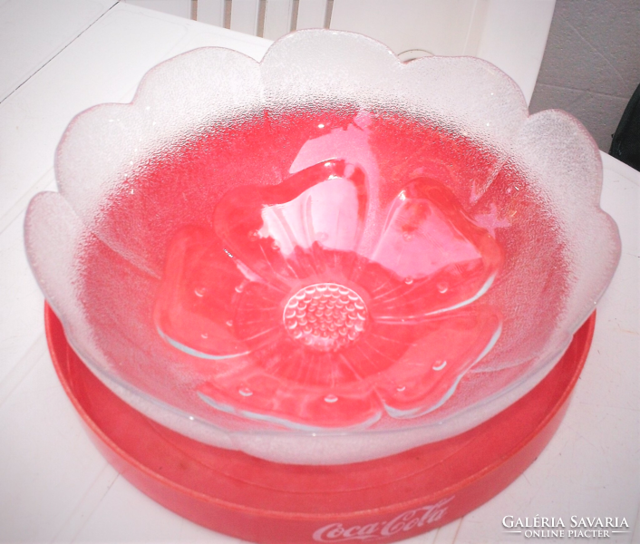 Large glass bowl, 26.5*10 cm