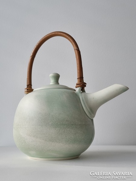 István Bartha 6-person industrial ceramic tea set