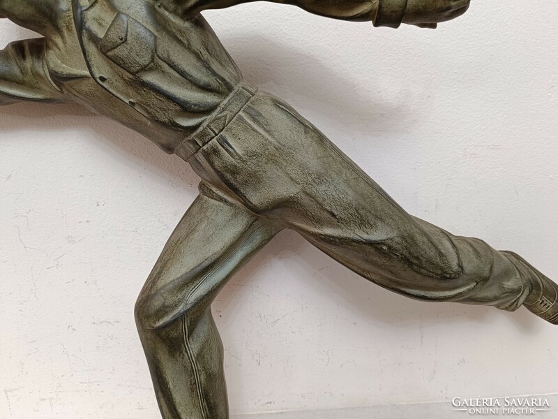 Antique retro sports statue pétanque spiáter 356 8046