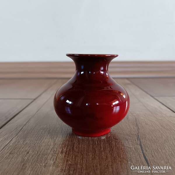 Antique Zsolnay art nouveau mini eosin vase