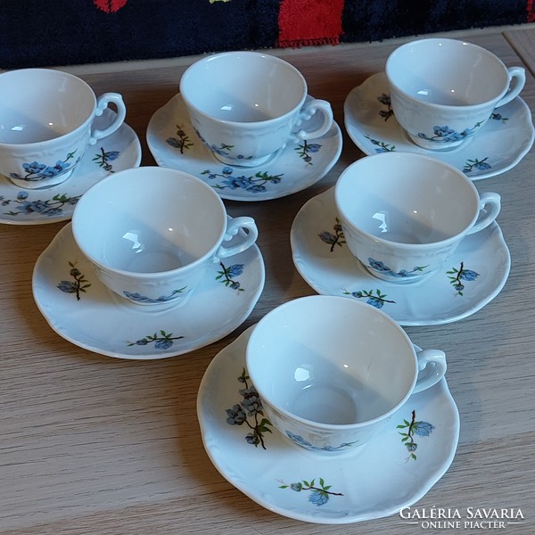 With free delivery - Zsolnay peach blossom coffee set