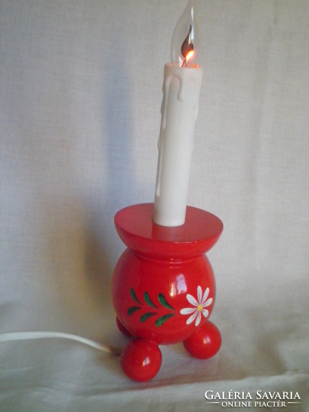 A small glimm mood lamp imitating a candle