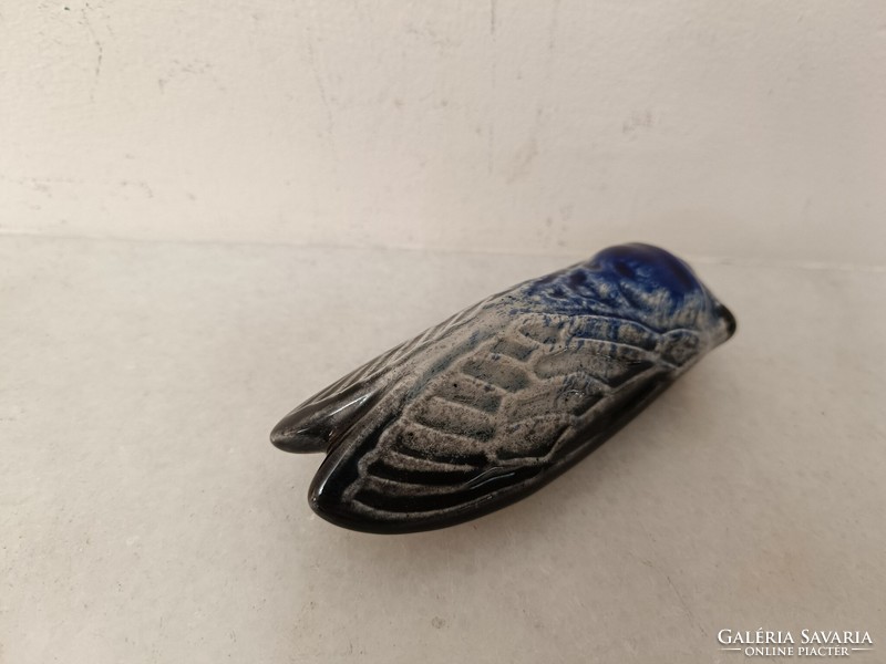 Antique majolica cicada butterfly leaf weight leaf weight 343 8069