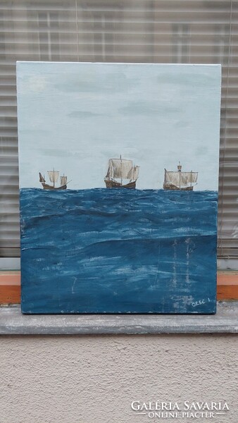 Özse i. Sailboats painting
