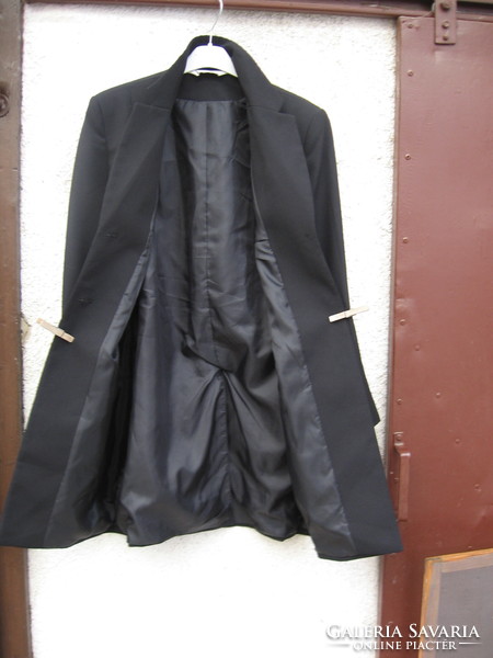 Fekete könnyű szövet női rövid kabát Modern Classics MC 38