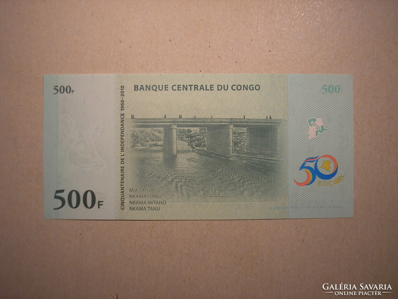 Kongói Demokratikus Köztársaság-500 Francs 2010 UNC