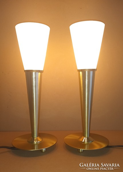 Modern design wofi copper torch table lamp. 2 pcs. Negotiable.