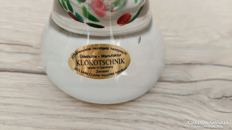 Klokotschnik confetti art lead crystal vase