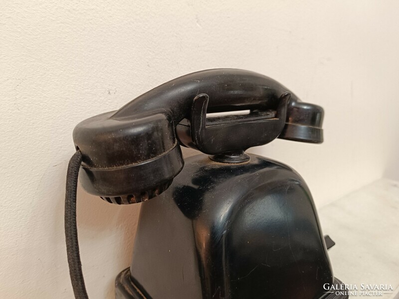 Antique vinyl metal desk telephone set 1930s 266 7949
