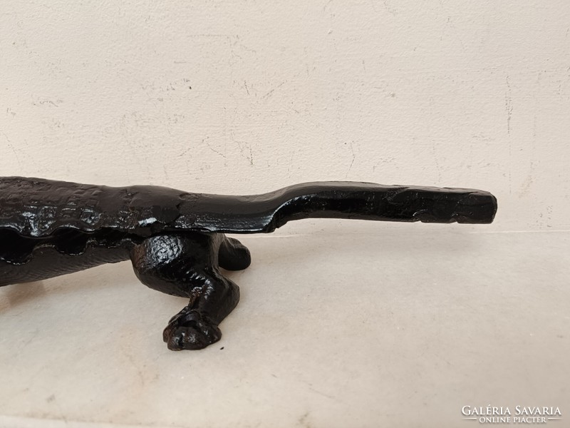 Antik konyhai eszköz vas krokodil alakú öntöttvas dió törő diótörő javított 351 7995