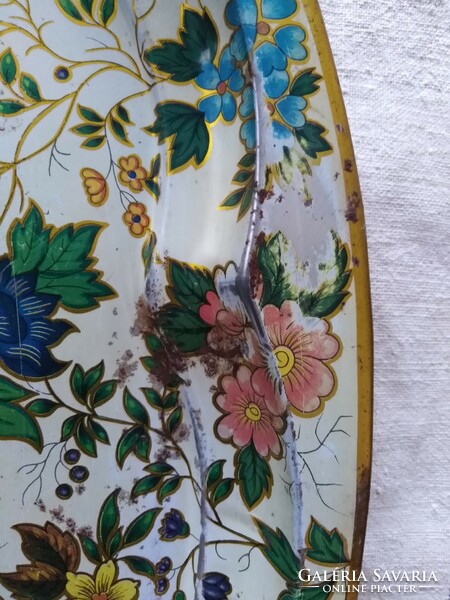 English tin tray - vintage / from the 70s