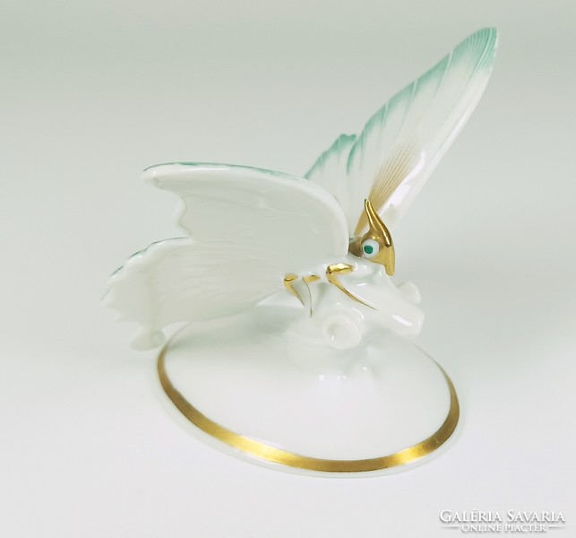 Rosenthal, turquoise and white butterfly 9 cm., hand-painted porcelain figure, flawless! (B151)