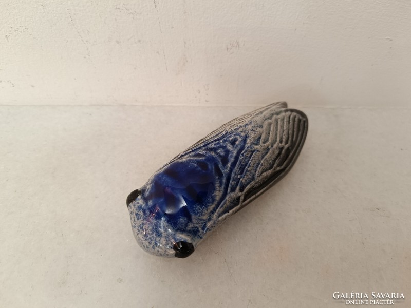 Antik majolika kabóca lepke bogár levélnehezék levél nehezék 343 8069