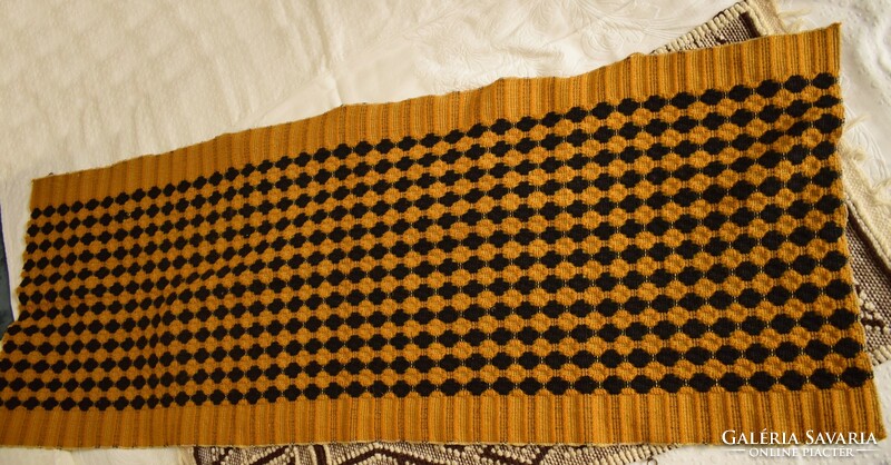 Retro szőnyeg , falvédő , faliszőnyeg szövött gyapjú 170 x 65 cm