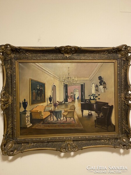 János Czene's room interior