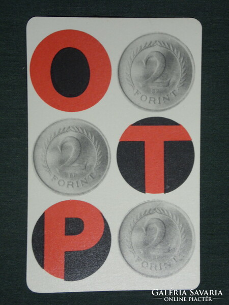 Card calendar, otp savings bank, graphic, humorous, 2 HUF, 1969, (1)