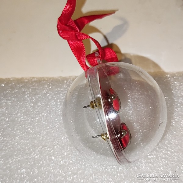 New Christmas tree ornament with enamel earrings
