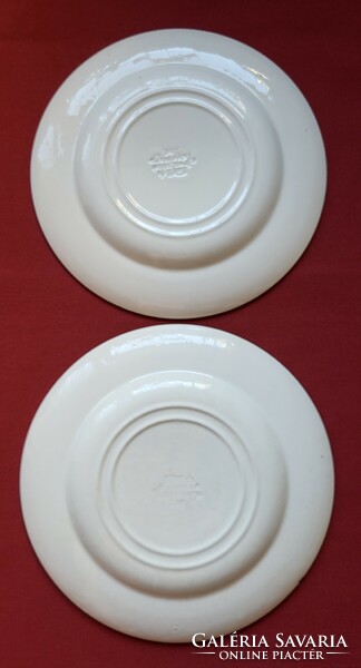 2db angol Irostone Tableware bordó Sussex jelenetes porcelán tányér kistányér