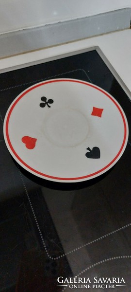 Zsolnay poker pattern small cup base