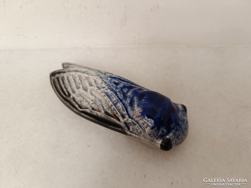 Antik majolika kabóca lepke bogár levélnehezék levél nehezék 343 8069