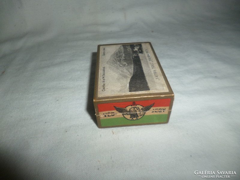 Old józsef schuller rt Tatra feather tip box with Hungarian coat of arms