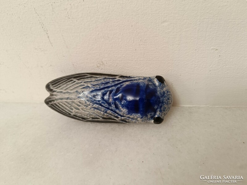 Antique majolica cicada butterfly leaf weight leaf weight 343 8069