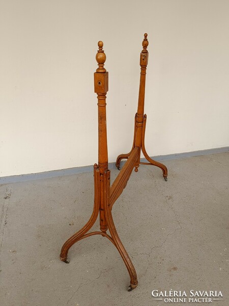 Antique thonet furniture room standing mirror frame stand with castors without mirror 429 8115
