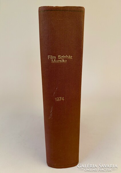 FILM SZÍNHÁZ MUZSIKA 1974 HETILAPOK ÖSSZEKÖTVE, más évjárat is rendelkezésre állhat 1957-től 1987-ig