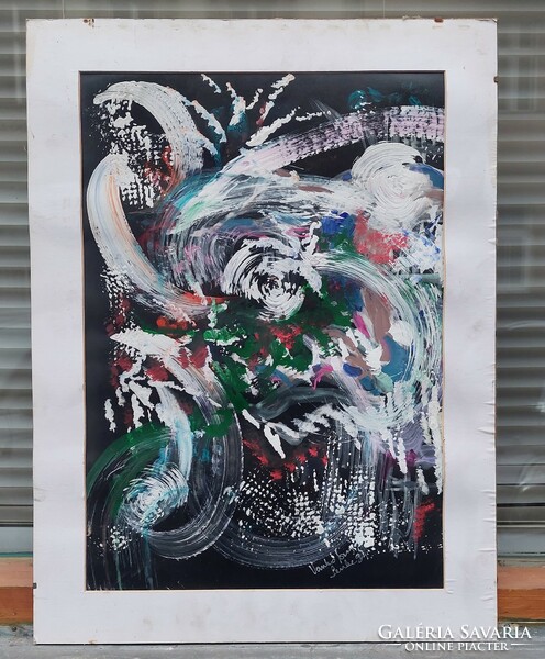 Abstract painting by István Vankó