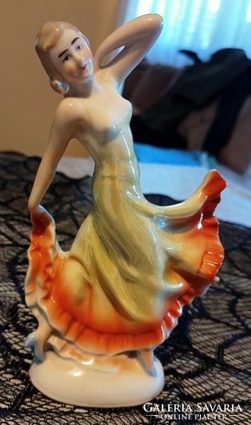 Foreign porcelain figurine - dancing girl