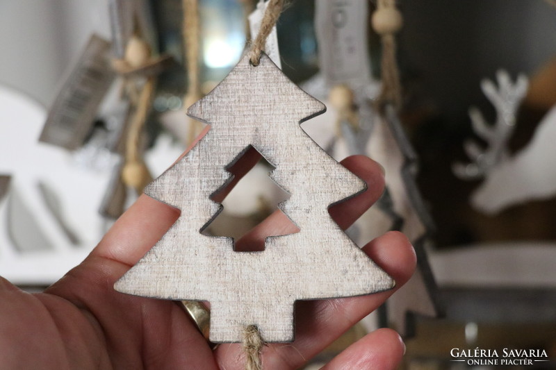 Handmade Christmas tree decorations in Scandinavian style