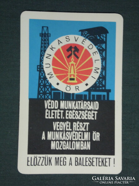 Kártyanaptár, Bányász szakszervezet,munkásvédelmi őr mozgalom, 1968 ,  (1)