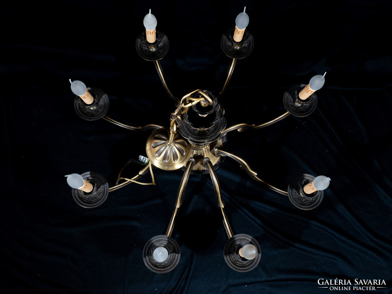 8-arm Italian chandelier by Possoni illuminazione