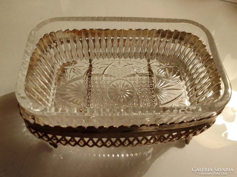 Butter dish with polished glass insert!