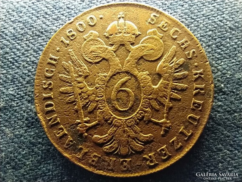 Austria II. Ferenc (1792-1835) 6 krajcár 1800 a? Extra material defective (id67826)
