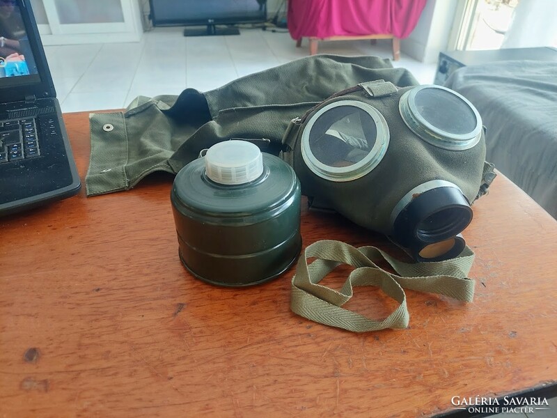 Gas mask for sale in a bag